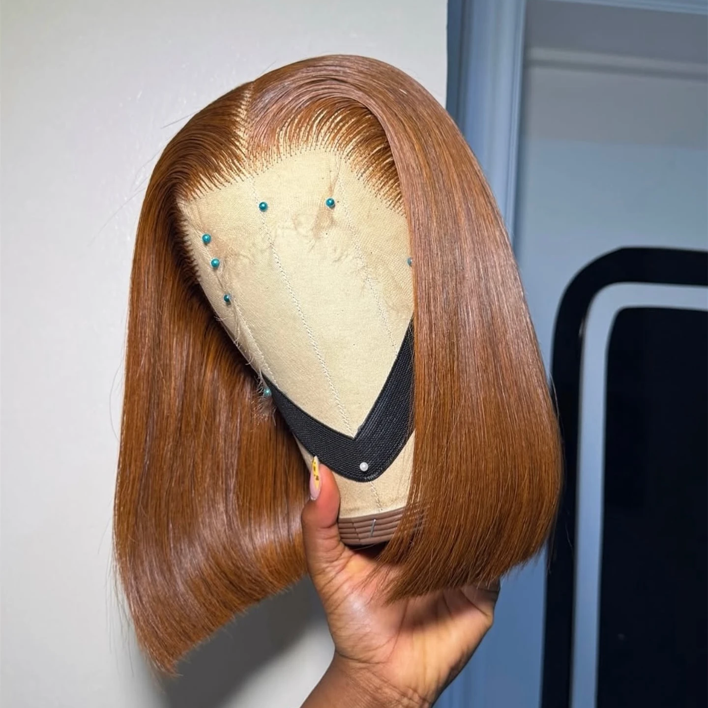 

Короткий парик Боб, прямой 13x4 Hd, прозрачный парик из натуральных волос на кружеве, шоколадно-коричневый, 13x4, кружевной фронтальный парик, бразильский, плотность 180