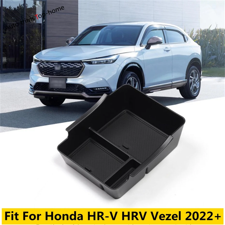 

Plastic Central Console Armrest Storage Box Modification Organizer Cover Fit For Honda HR-V HRV Vezel 2022 + Car Accessories