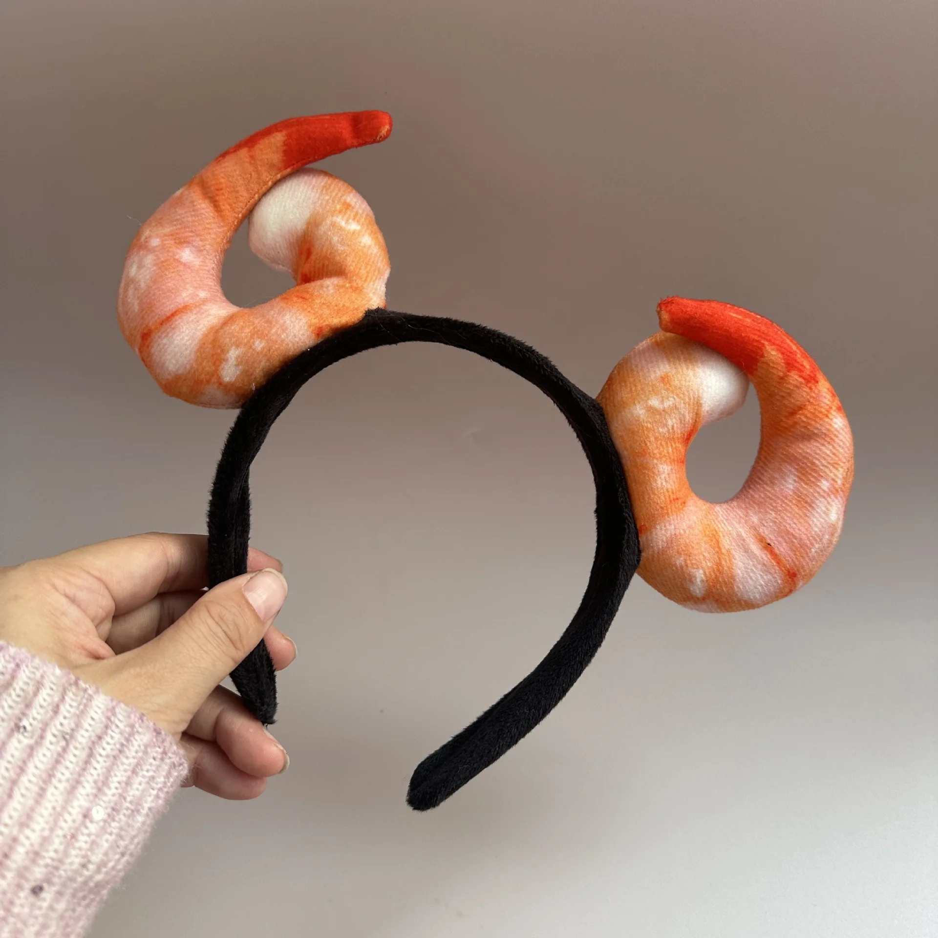 

Realistic Shrimp Headband Cute Sea Animal Hair Hoop Creative Novelty Funny Costume Party Accessories Cute Shrimp Headband