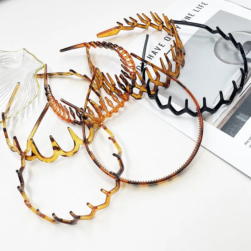 

Random two packs - high elasticity, toothed wavy headband, women's broken hair finishing, high skull top headband, special hairpin for summer face washing, bangs jewelry