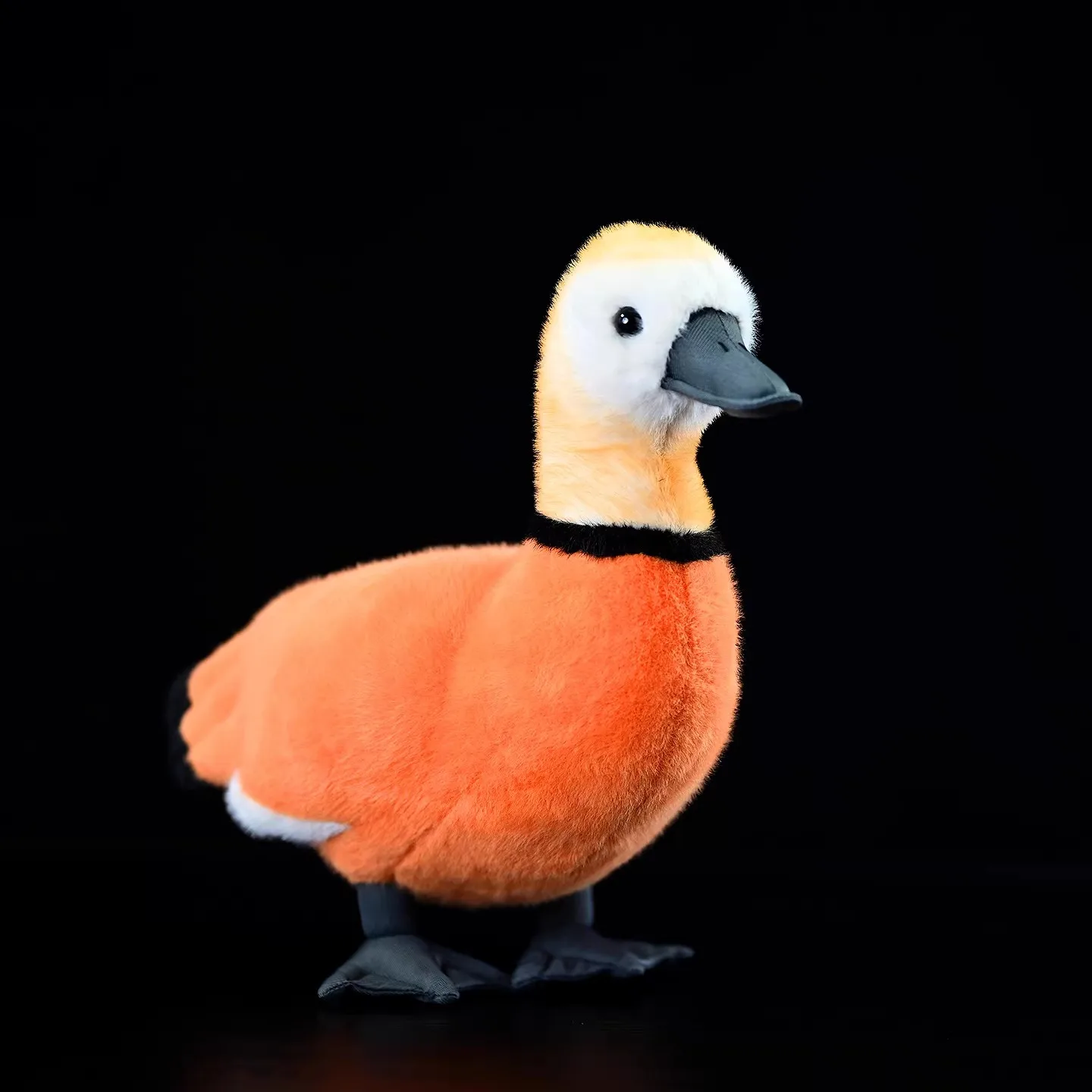Simulated Animal Ruddy Shelduck Orange Duck Bar Headed Goose Wild Nature Zoo Model Plush Toy Stuffed Doll Girl Boy Friend Gift