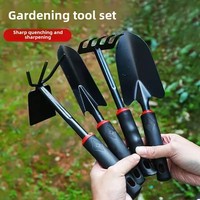 Gardening Mini Iron Shovel Set of Four Tools for Planting Flowers And Vegetables Small Rake And Hoe Lightweight Garden Tools