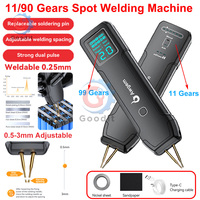 Portable Battery Spot Welder 11-Gear 90-Gear 4.2V w/ Dual Pulse Type-C for 18650/26650/36650 Power Bank Repair Nickel Strip Kit
