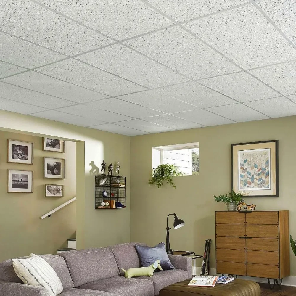 2x4 Ceiling Tiles - 10 Pc White Ceilings Tiles; Acoustic Ceilings for Suspended Ceiling Tiles