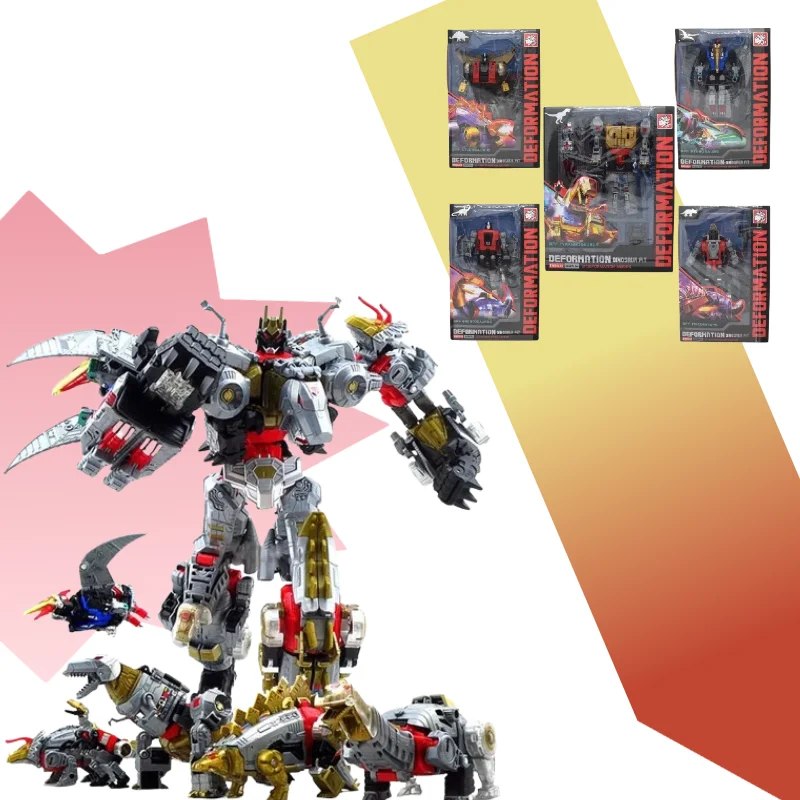 

【IN STOCK】BPF 5‑in‑1 Dinobots Volcanicus Dinoking G1 Combiner Collection Model Action Figure Boys Toys Gifts
