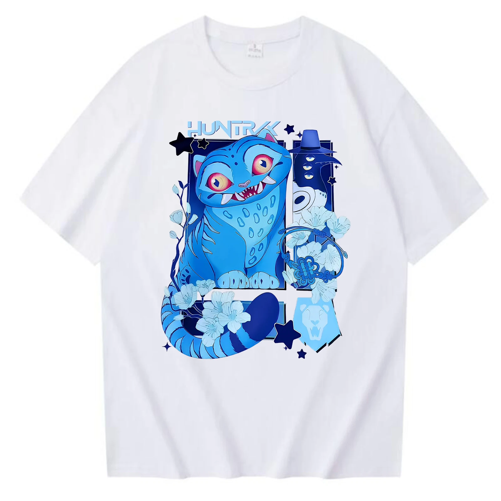 

KPop Demon Hunters Derpy Tiger 2025 New T-Shirt Men Summer Casual Cotton T Shirt Men Women Short Sleeve Harajuku Street Tops