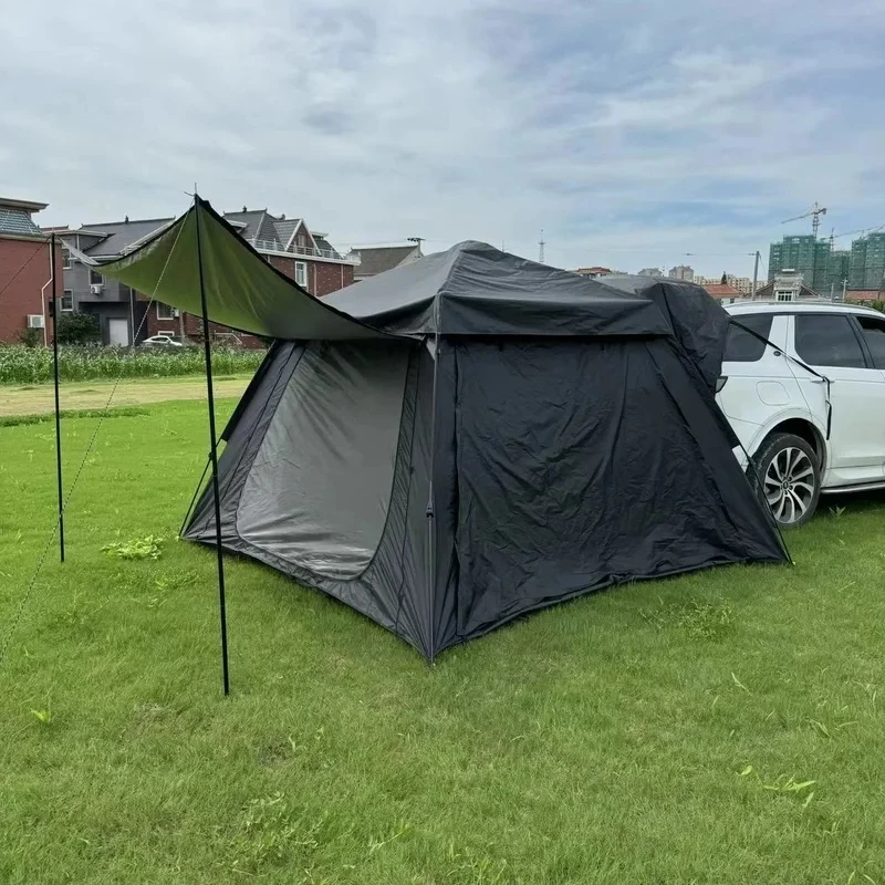 Outdoor Camping WaterproofHigh Quality Full-Automatic Por Double-Layer SUV Car Tent, Waterproof Ox Fric, Beach And Outd