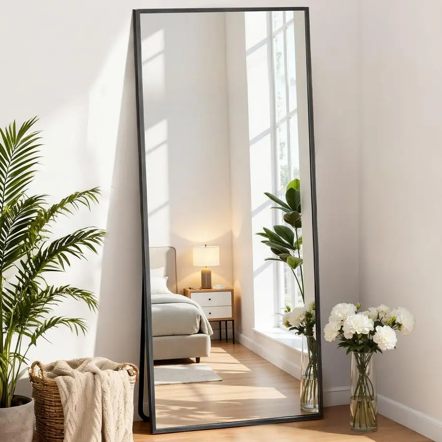 

Full Length Mirror 59 x16 Full Body Floor Mirror for Bedroom or Cloakroom, Can Stand Alone, Hang or Lean Against Wall, Tall Wal