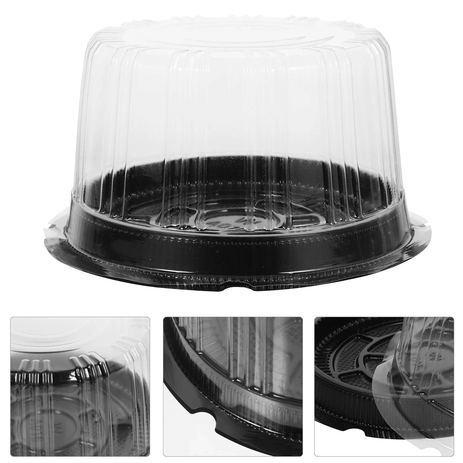 

10pcs Clear Round Cake Box 8 Inch Tall Food Safe Baking Carrier Birthday Wedding Portable Storage Bakery Packing