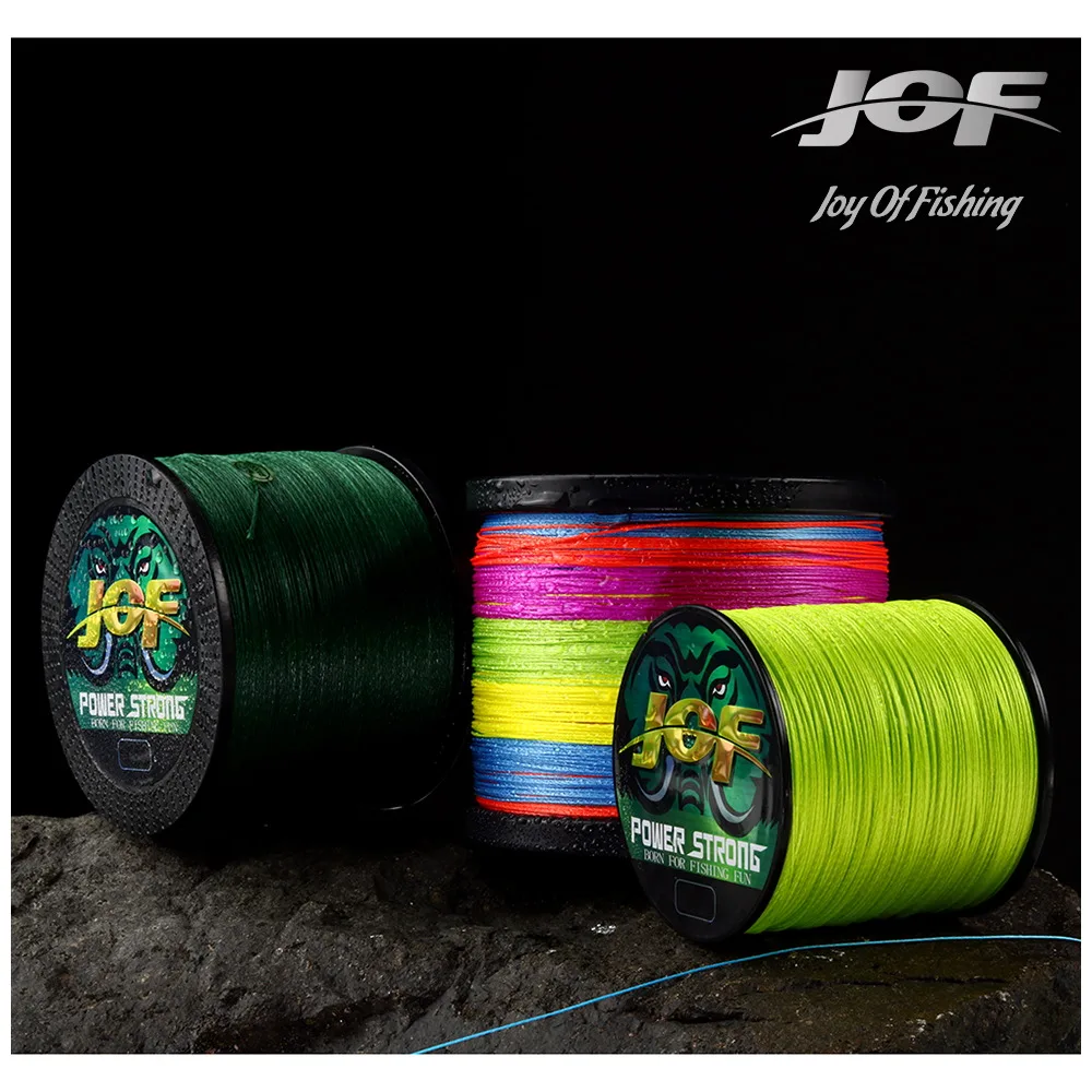 JOF 12 Stränge Angelschnüre 500 M/100 M/300/1000 M Japan Geflochtene PE Starke Karpfen Draht Multifilament Langlebig Meer Salzwasser Pesca – Detail 1