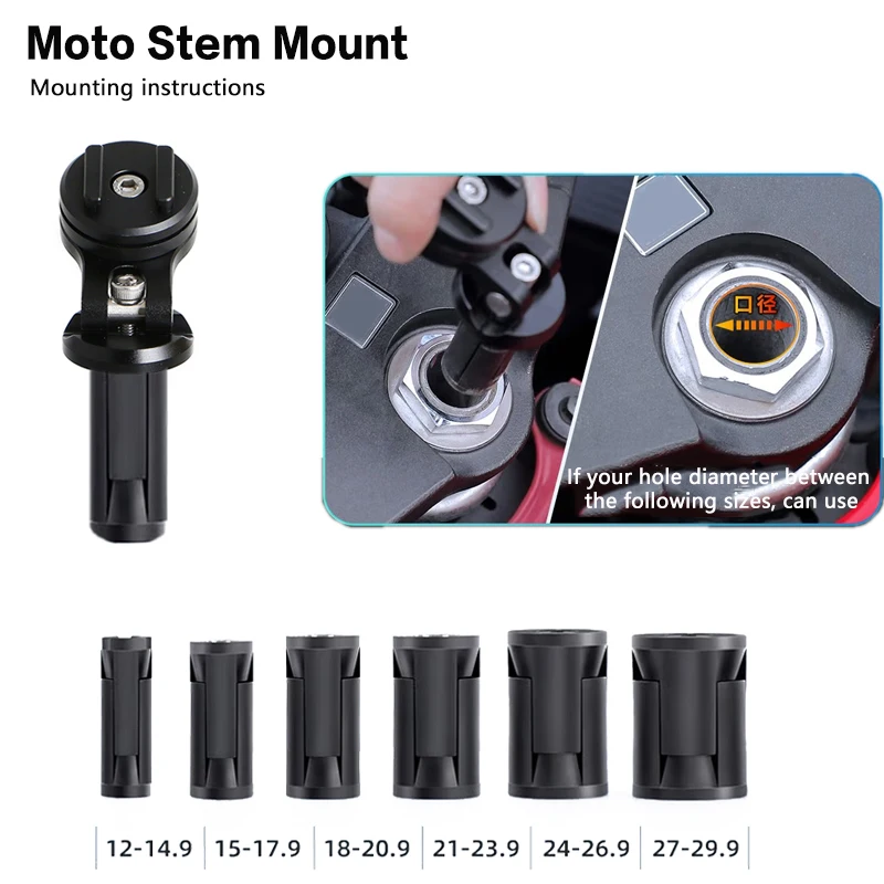 Motorrad Stem Mount Phone Holder Mobile Cellphones Stand for BMW S1000RR Kawasaki Ninja 400 Honda CBR1000RR Support Bracket