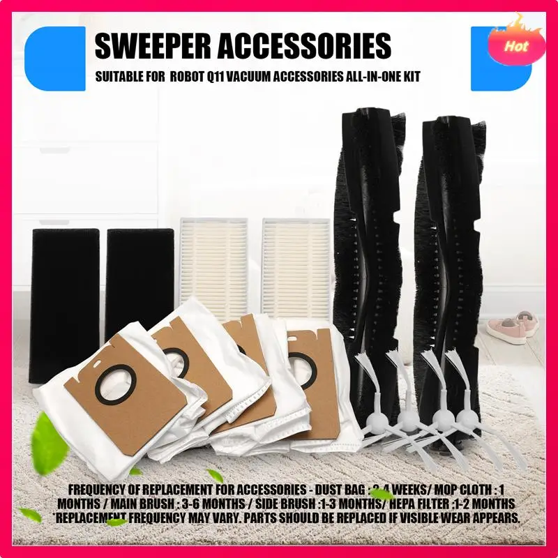 AD-подходит для вакуумных аксессуаров Neabot Robot Q11, универсальный комплект