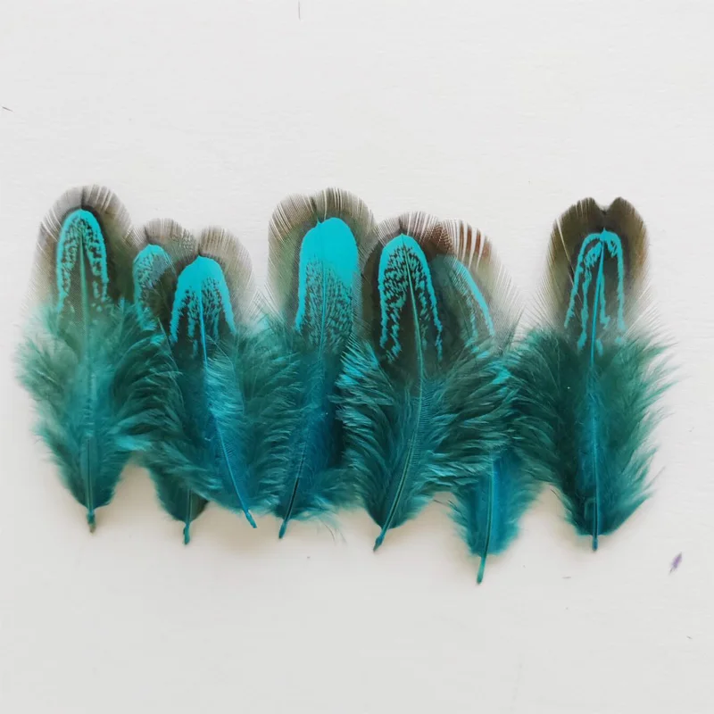 Fly tying materials!50Pcs/Lot 5-8cm RINGNECK ALMOND PHEASANT PLUMAGE FEATHERS Craft Millinery Fly Fishing