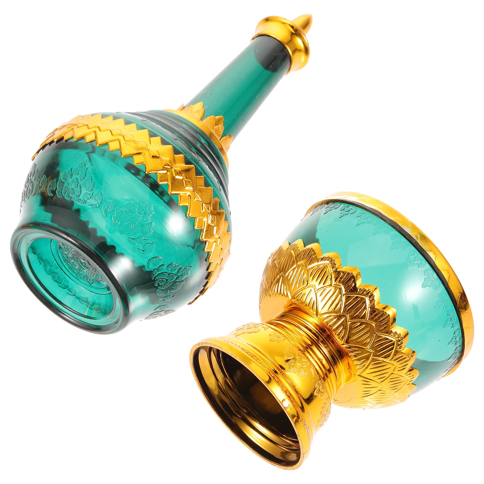 

Drip Bottle Water Supply Cup Multi function Tabletop Holy Offering Decorative Buddhism Plastic Home Temple Gift