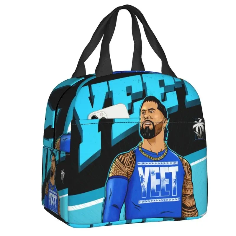 

Custom Jey Uso Yeet Classics Hot Vintage Insulated Lunch Tote Bag for Portable Thermal Cooler Bento Box Outdoor Camping Travel