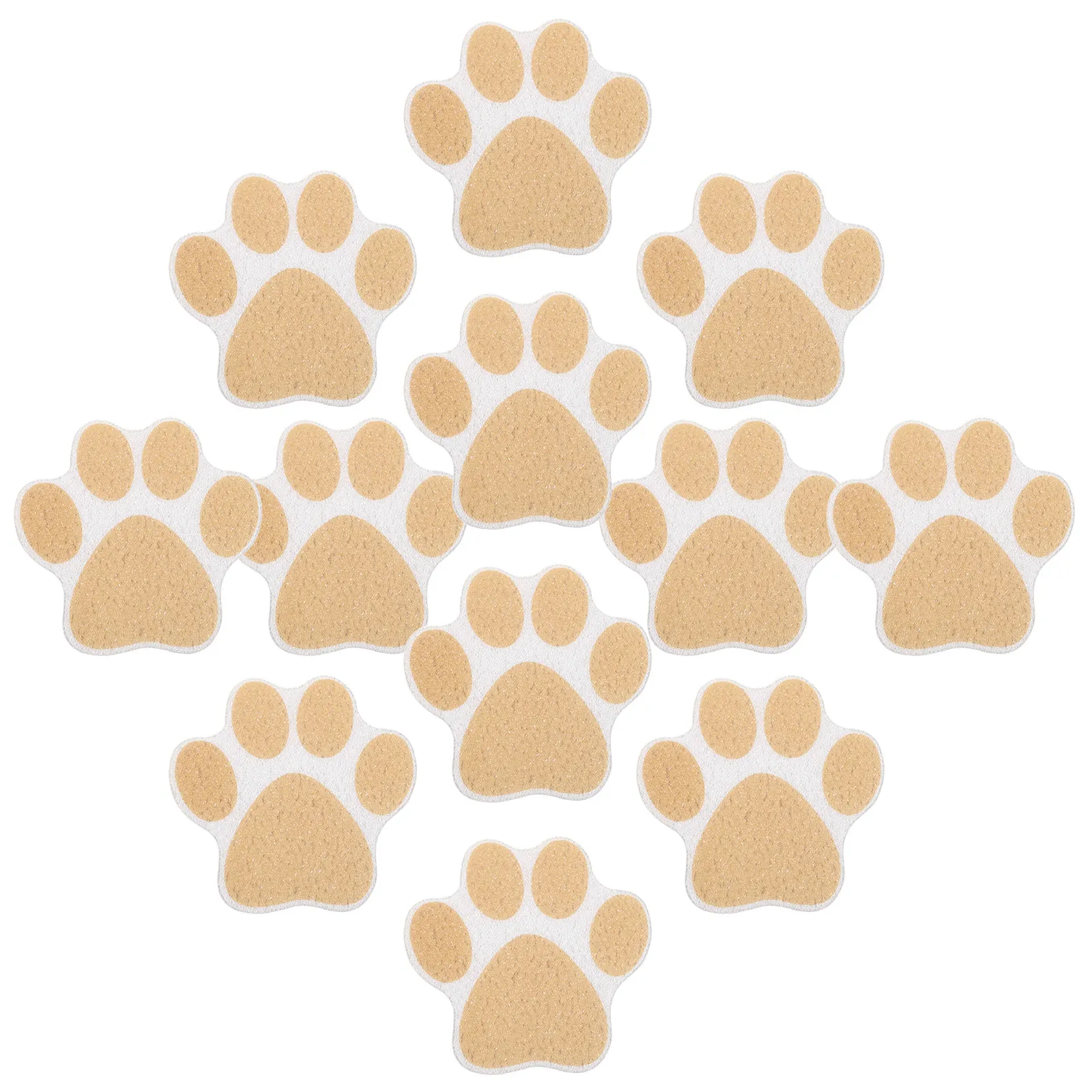20Pcs Paw Print Tub Stickers Non-Slip Shower Floor Decals for Bathroom Tile Glass Metal Surfaces Anti-Skid Bathtub Safety Strips