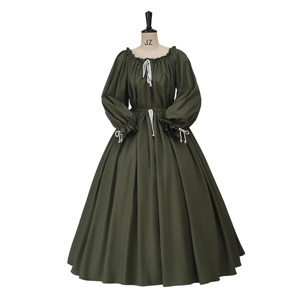 1860s dress edwardian dress tea gown tea party dress womens vintage puffy  green victorian clothes skirts