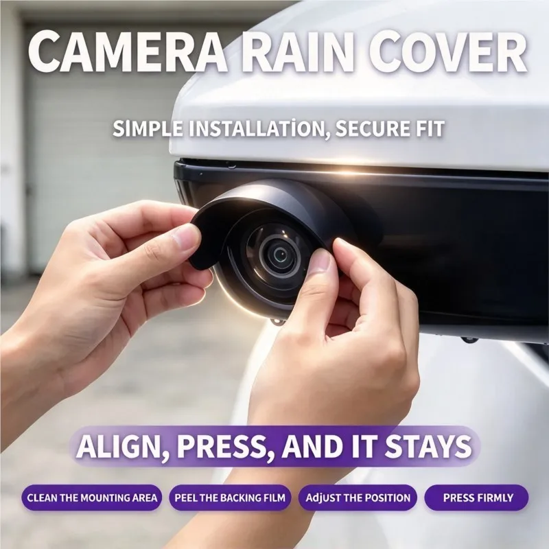 PVC Car Rear View Camera Rain Visor Hood Waterproof Protective Cover For Peugeot 206 307 308 3008 207 208 407 508 2008 5008 107