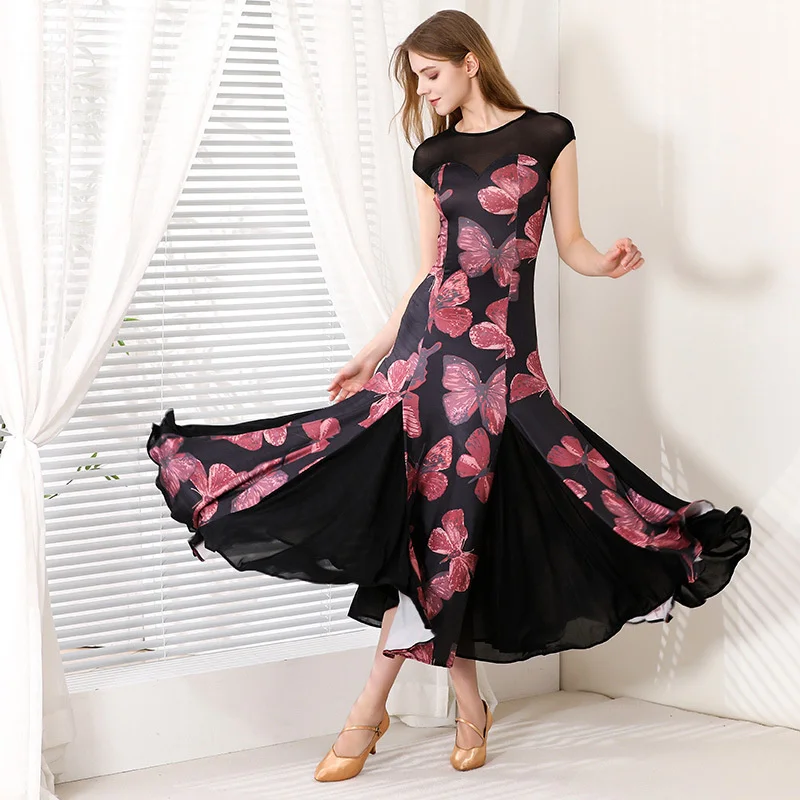 

ODBD1384 Лидер продаж, высококачественная одежда для выступлений, женское платье для бальных соревнований