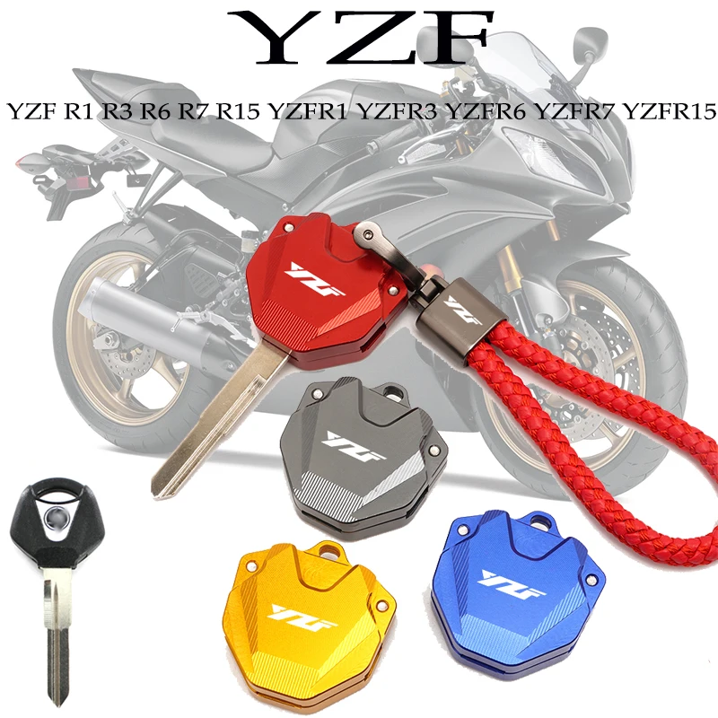 2026 Hot sale Motorcycle Accessories Key Cover Case Shell Keychain Key Holder For Yamaha YZF YZFR1 YZFR3 YZFR6 YZFR7 YZFR15