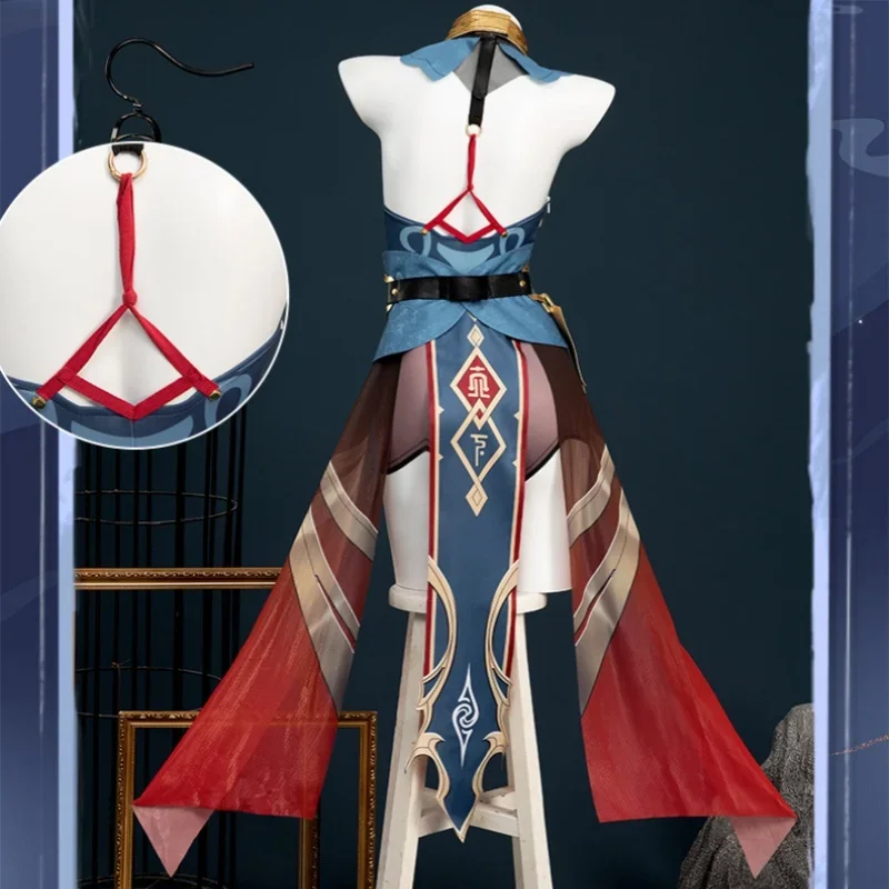 Hanya Cosplay Costume Wig Uniforms Dress Honkai Star Rail Judges Ten-Lords Commission Xueyi's Sister Uniform Convention Outfits