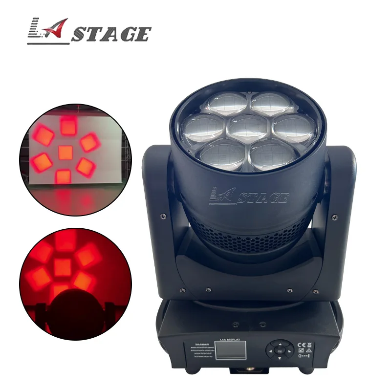 7*40W Mini B RGBW LED Bee Eye beam wash zoom effect Moving head stage light wedding party