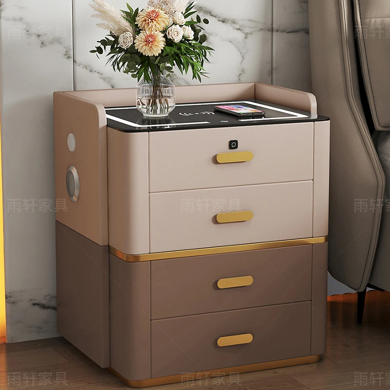 Design Bedside Table Cabinet Storage Small Hanging White Dresser Gamer Designer Black Nightstand Coffee Mesas Desk Mesa De Noche