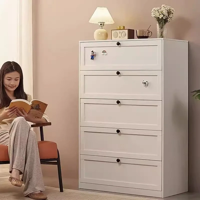 

Wrought iron adaptation, living room bedroom storage cabinet, simple modern drawer cabinet