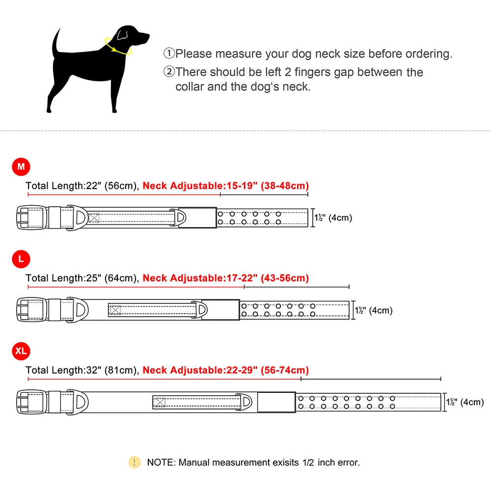 Military Tactical Dog Collar Nylon Wide Pet Training Collars Necklace With Handle Strong For Medium Large Dogs French Bulldog