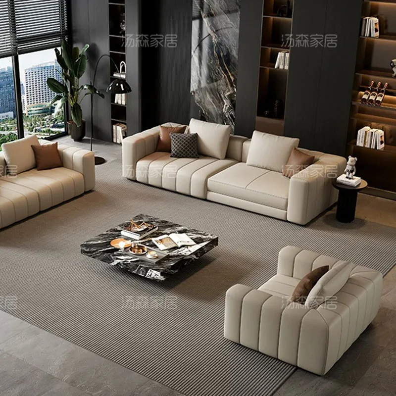 Luxury Modern Living Room Sofas Puffs Futon Sectional Armchair Nordic Living Room Sofas Replica Designer Divano Home Furniture - view 2