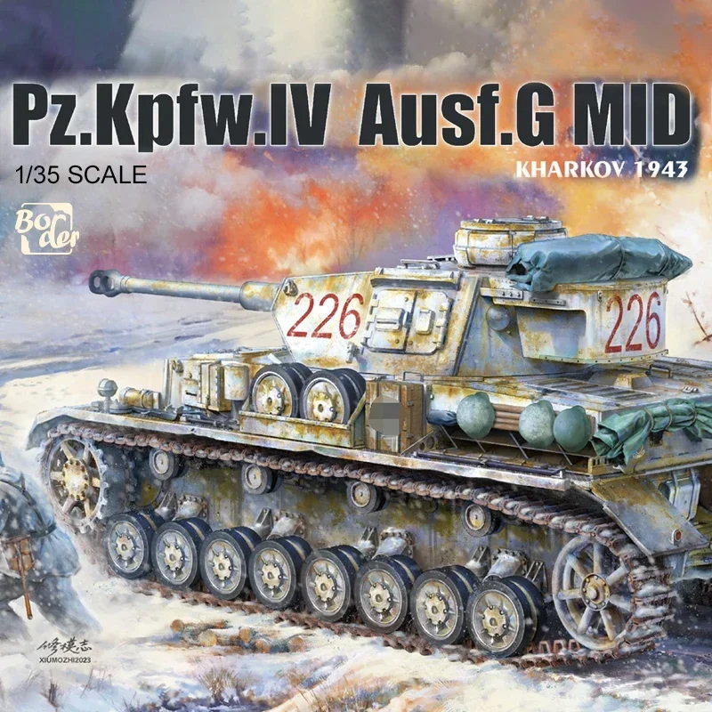 Border Model toys  diy   Assembly Tank Model Kit BT-033 Pz.Kpfw. IV Ausf. G MID production  