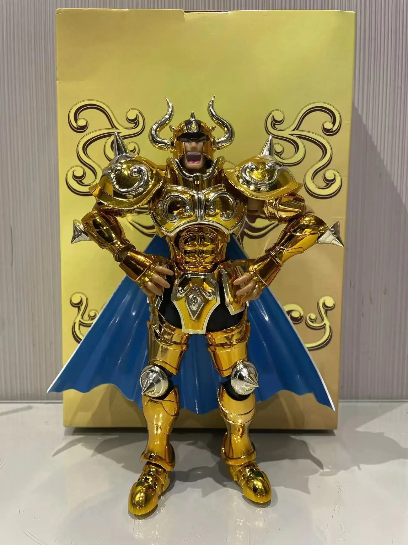 CS Saint Seiya Mito Pano EX Taurus Aldebaran 24K Ouro Cavaleiros do Zodíaco Anime Armadura de Metal PVC Figura de Ação Modelo Em Estoque
