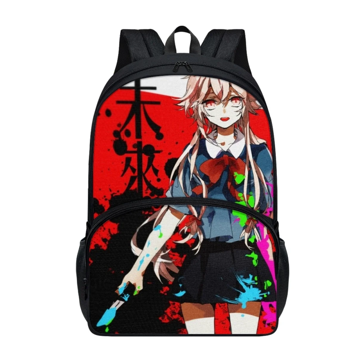 Forudesigns estudante sacos de escola futrue diário anime tema bookbags multi bolso à prova dwaterproof água mochilas crianças material escolar