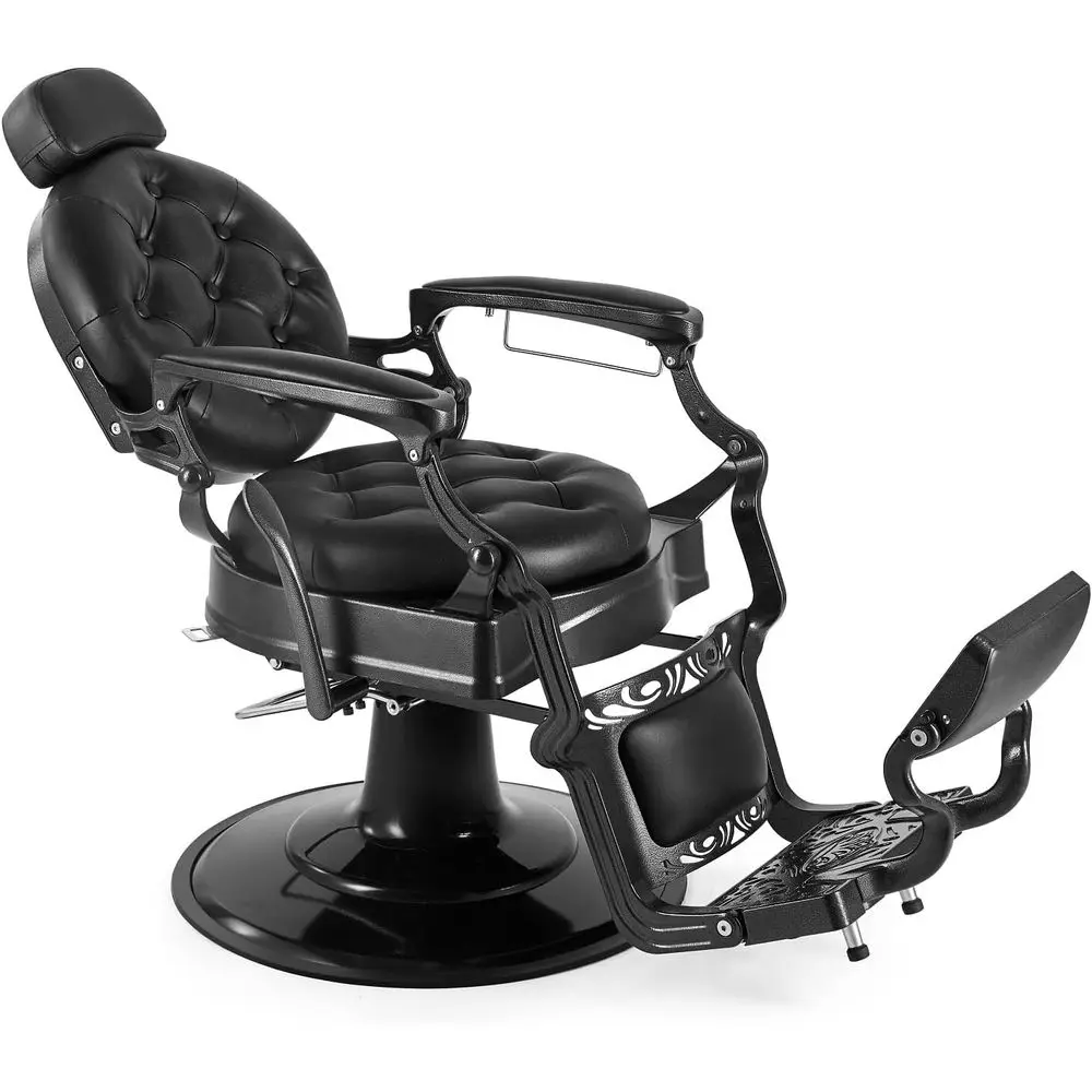 

Stylish Heavy-Duty Aluminum Salon Chair for Barbershops, Hairdressing, Shampooing, and Tattoo Parlors