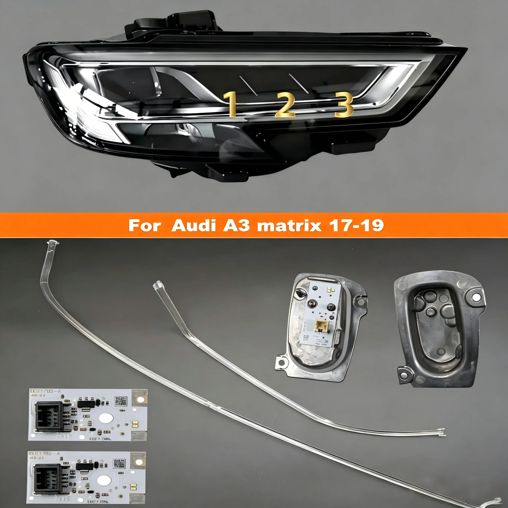 アウディ-a3-マトリックス-17-19-ledヘッドライト-drlモジュール-ledアングルアイ-8v0998473b-8v0998474b-b011782a