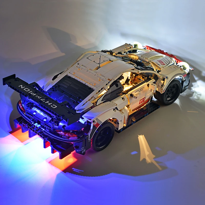 Led Light Kit Suitable for Porsche 911 RSR Race Car 42096 20097 Building Blocks Decorative Lamp (Not Included Model Bricks)