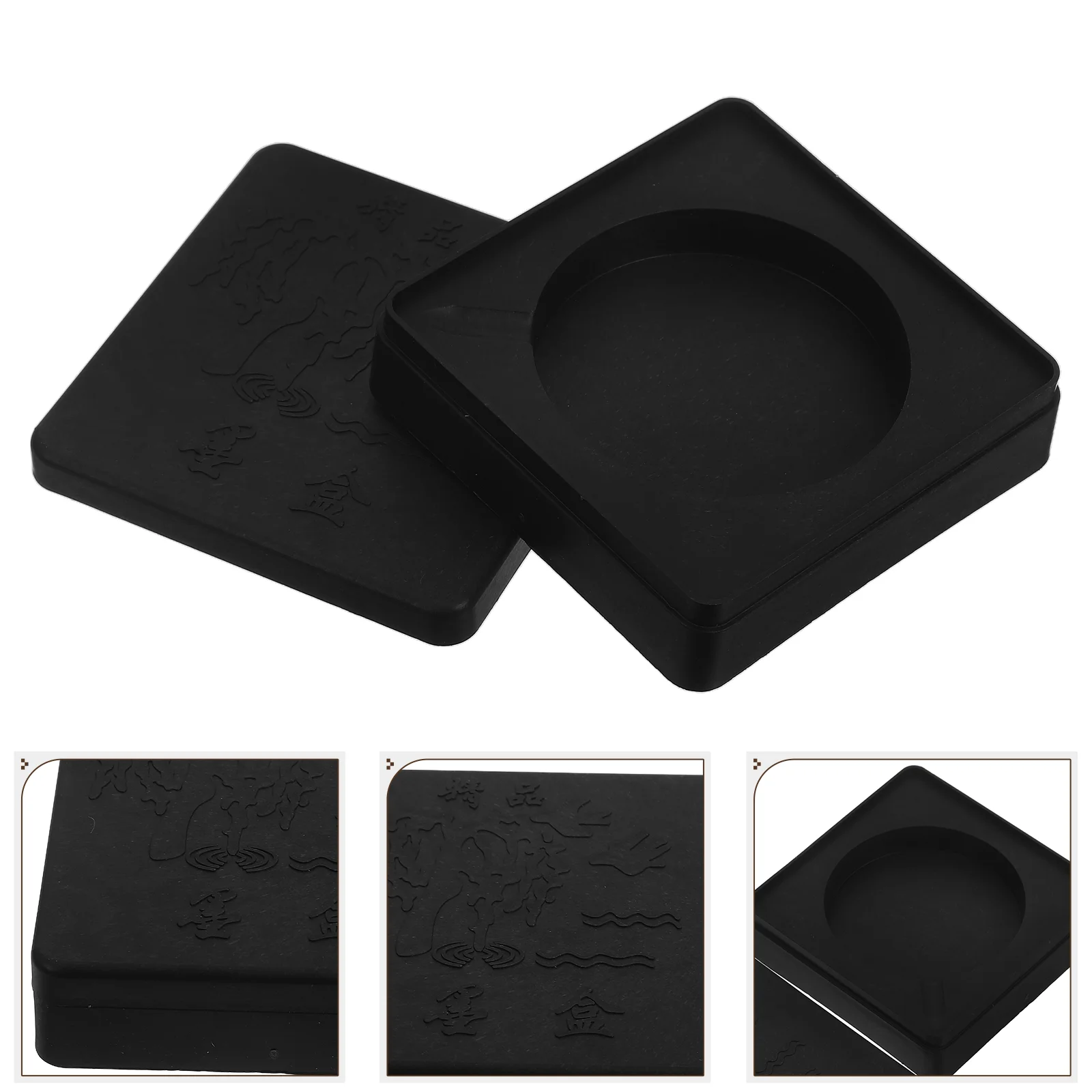 10 Pcs Calligraphy Chinese Painting Japanese Tray Plastic Ceramic Disc Student Tsick Stick