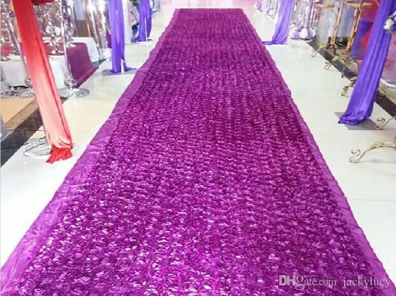 Romantic 3d Rose Petal Carpet Aisle Runner 10m Long 1m Wide For Wedding Backdrop Centerpieces Favors Party Decorations