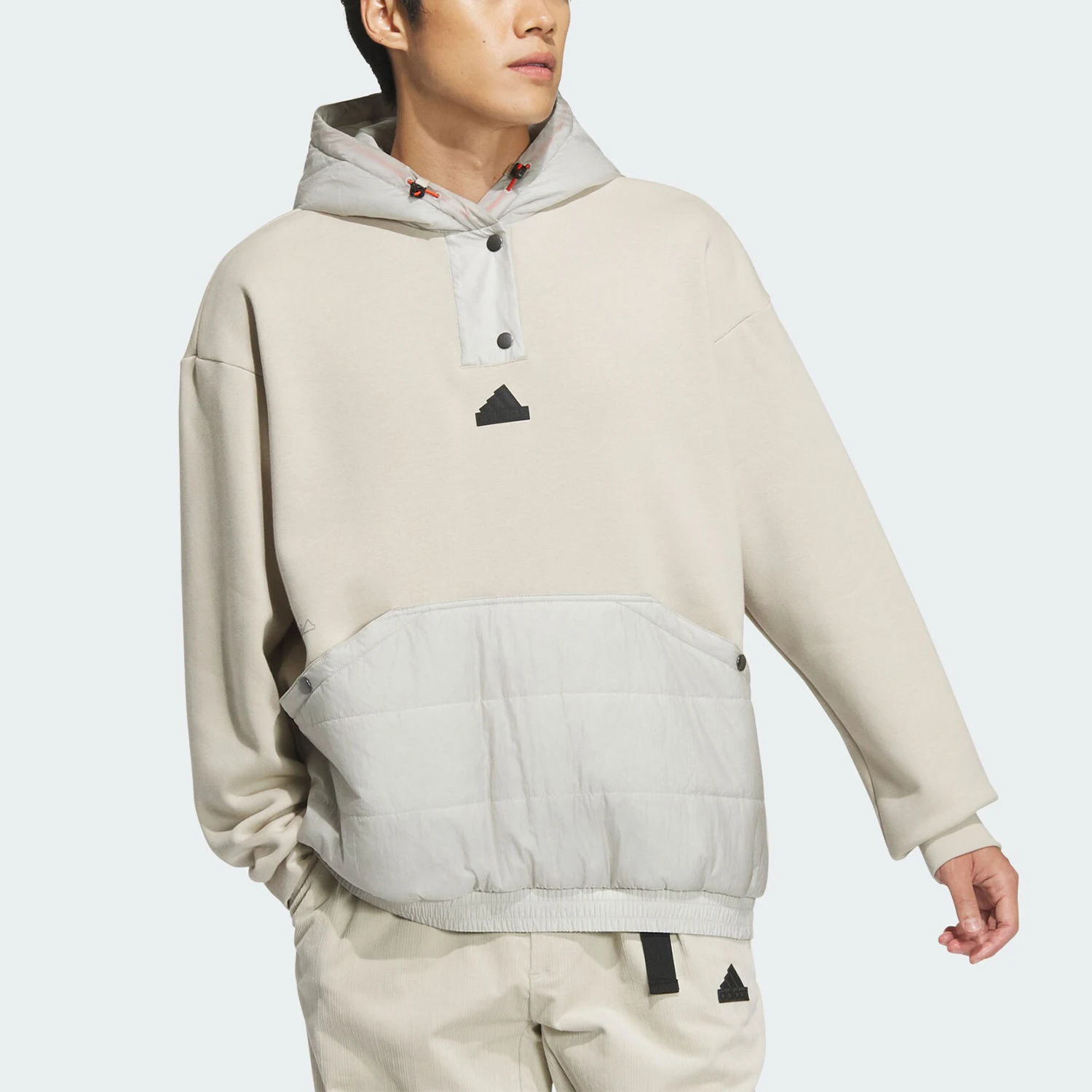 Adidas Official Authentic TECH WARM MIX TOP Men's Simple Sweatshirt JI8689