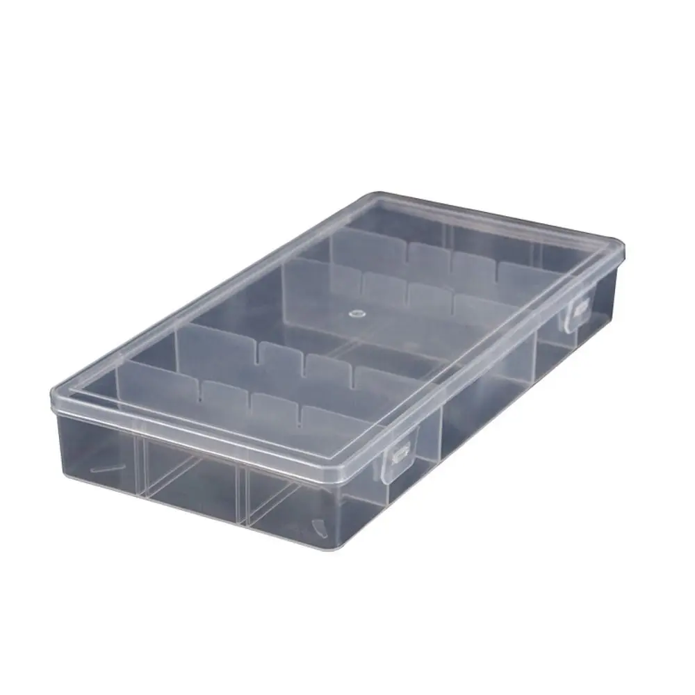 Portable Square Storage Box Plastic Transparent Small Items Case Durable Sundries Organizer Power Tools Holder