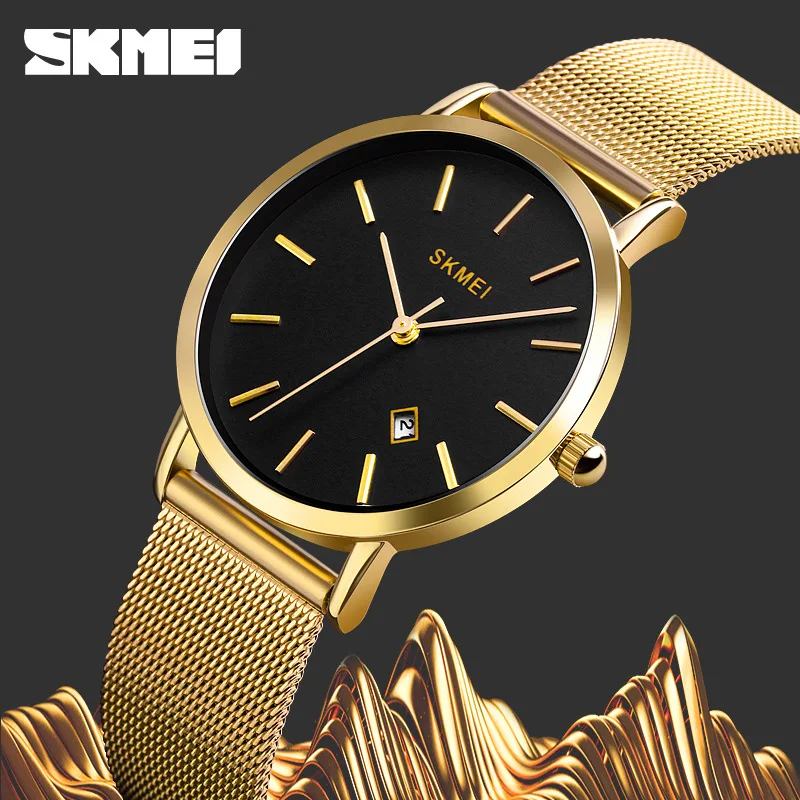 Skmei Fashion European and American Style Simple Business Women's Watch  Thin Quartz Watch for Female Students