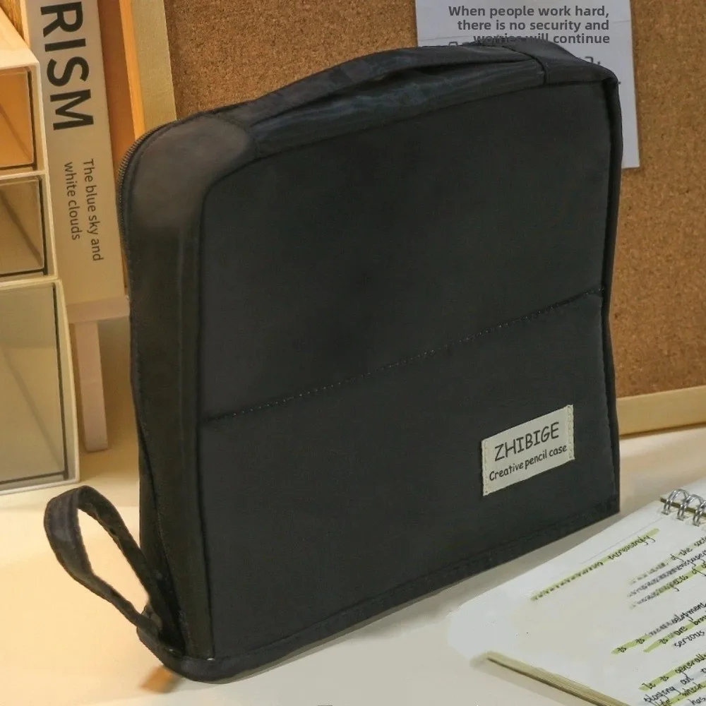 

Durable Large Capacity Folding Pencil Case Multilayer Aesthetic Stationary Holder Portable Zipper Pencil Box School Supplies