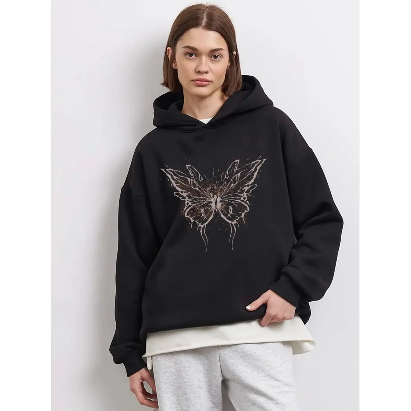 Mode quotidienne décontracté imprimé décontracté automne sweats à capuche maison automne tenue Club mode quotidien décontracté maison salon à manches longues