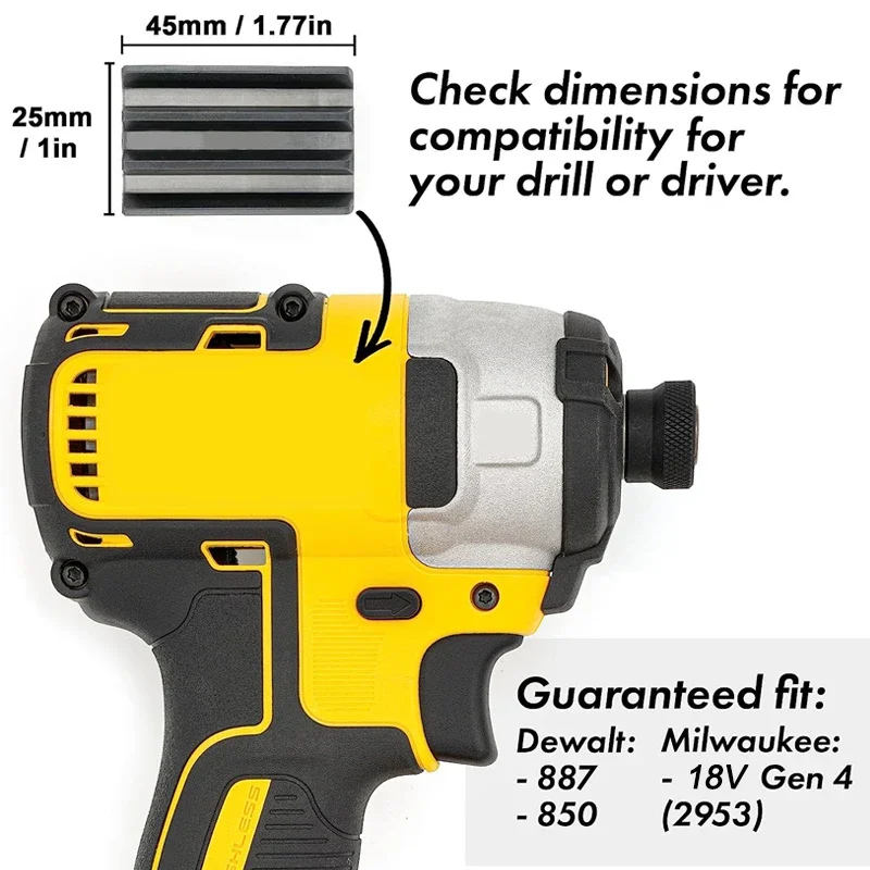 Dewalt/milwaukeeインパクトドライバーおよび電気ドリルドライバービットホルダー電動工具アクセサリー