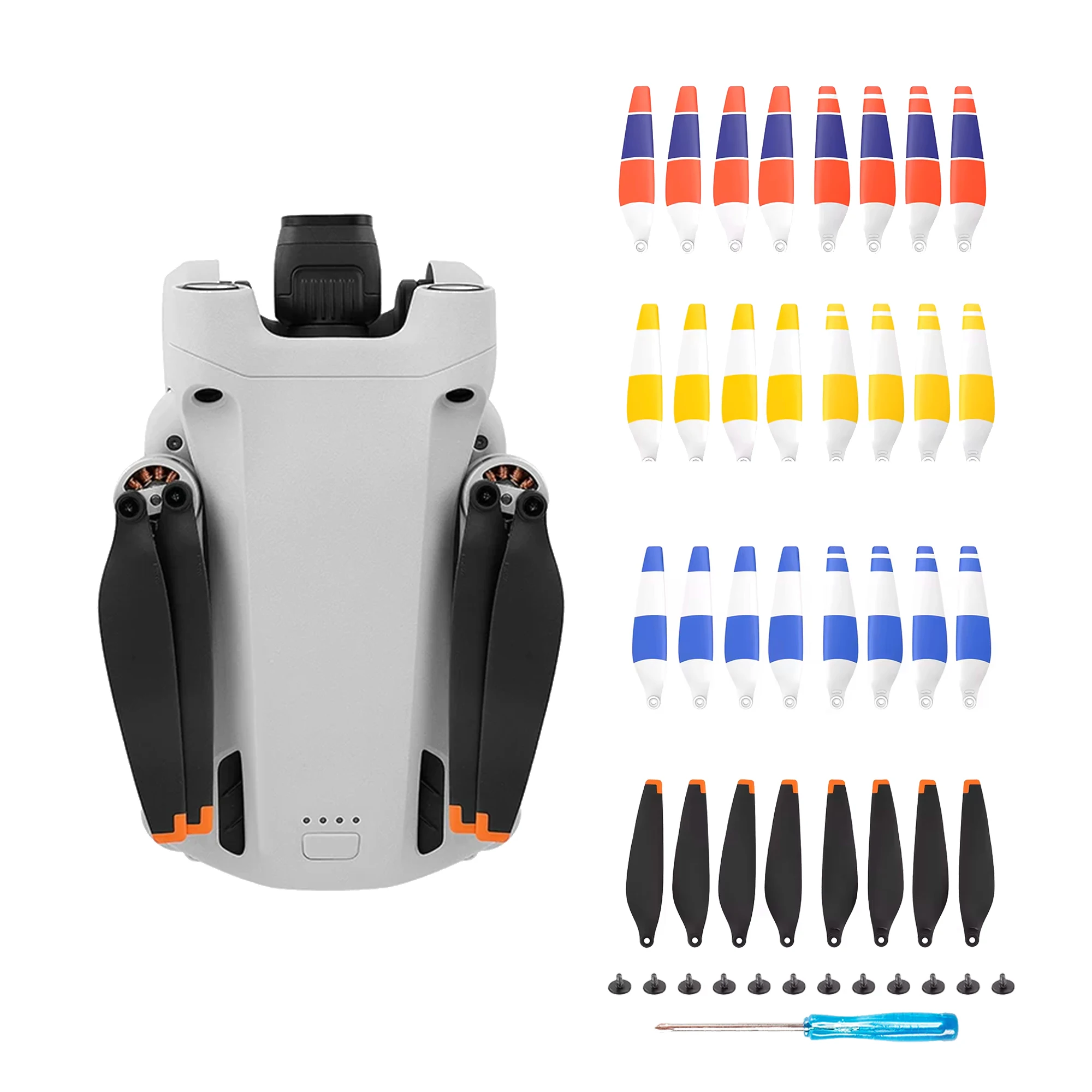 Hélices de repuesto 6030F, 8 Uds., ventiladores de ala de bajo ruido, piezas de repuesto adecuadas para Dron de carreras de control remoto, accesorios DJI Mini 3 Pro