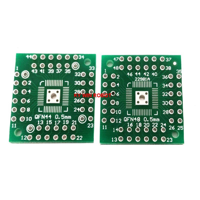 5 Pcs HTQFP QFN48 to DIP48 QFN44 0.5mm QFP48 QFP44 PQFP LQFP Adapter Plate