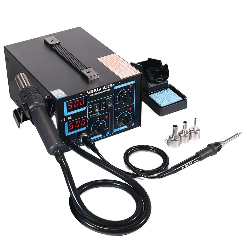 852D+ Digital Display Hot air Gun Welding Solder Station 24L air Pump 660W High Quality