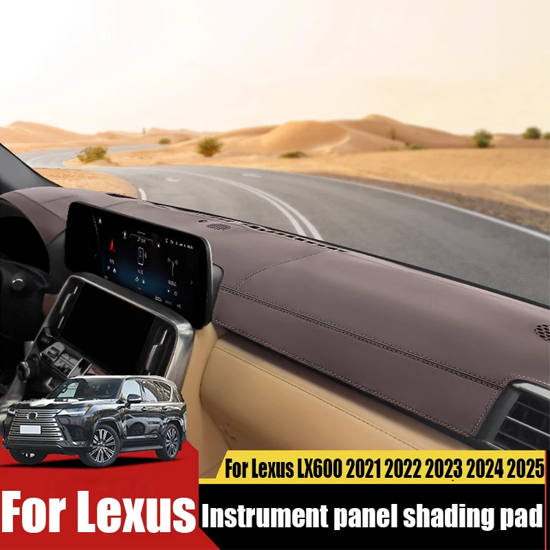 For Lexus LX600 2021 2022 2023 2024 2025 modified dashboard light blocking pad car interior decoration products sunscreen pad