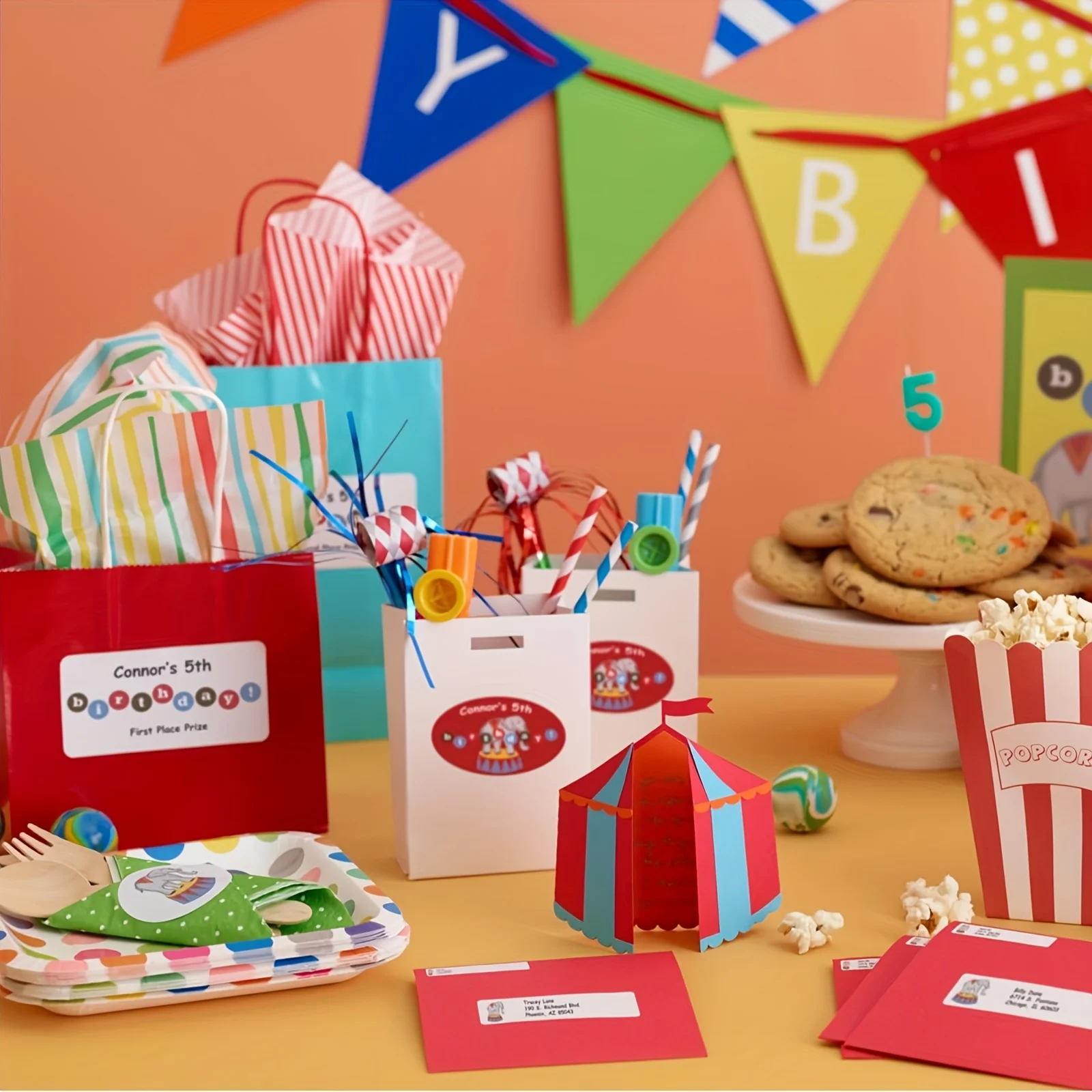 ESHANG Etichette per indirizzi Carta adesiva per stampante laser/a getto d'inchiostro Etichette postali A4 Bianco 56 per/32 per foglio