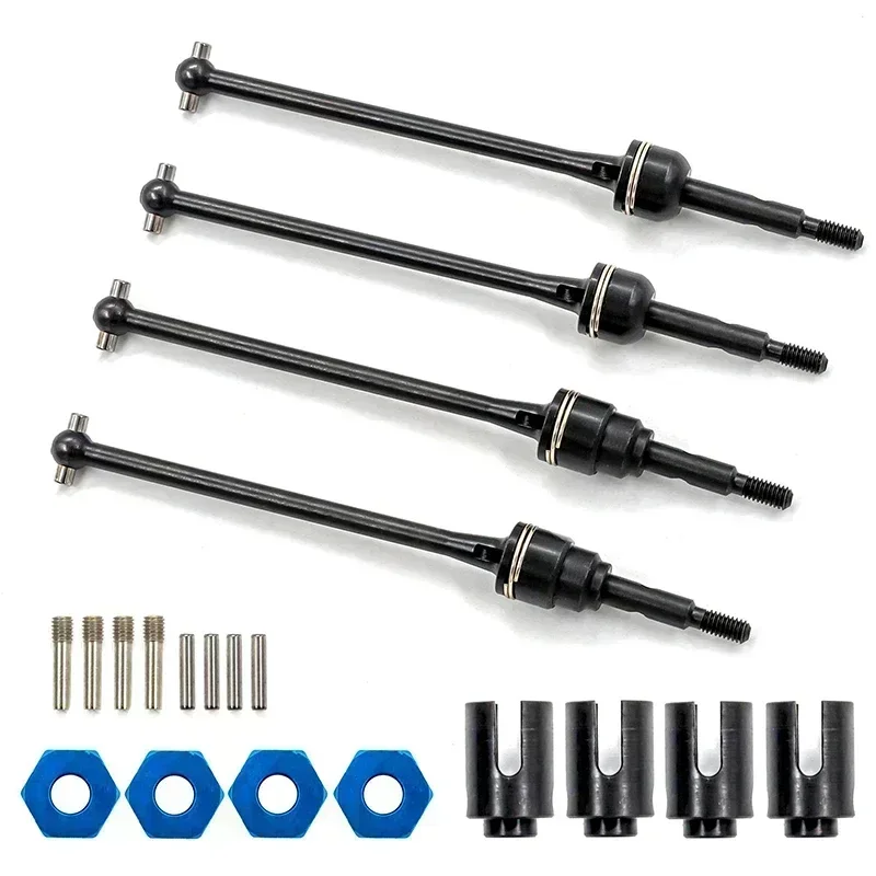 2Pcs Steel Rear Drive Shaft CVD For 1/10 Trxs Slash Rustler Stampede Hoss VXL 4X4 2WD RC Car Upgrades Parts